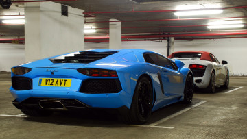 Картинка mixed автомобили разные вместе мощь изящество стиль автомобиль скорость