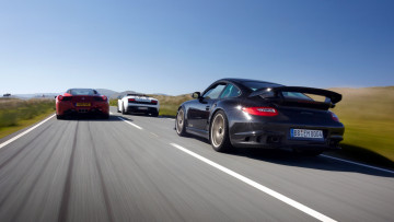 Картинка mixed автомобили разные вместе скорость мощь изящество стиль автомобиль