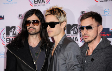 обоя музыка, 30, seconds, to, mars, jared, leto, премия, джаред, лето, shannon, tomo, milichevic, mtv, ema