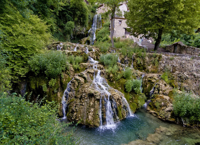 Обои картинки фото испания  бургос, природа, водопады