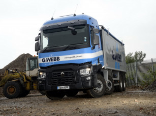 Картинка автомобили renault+trucks renault tipper 8x4 c 430 2013г uk-spec