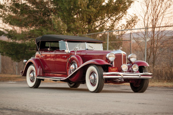 Картинка автомобили классика красный cg phaeton lebaron imperial dual cowl chrysler 1931г