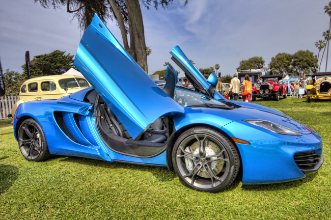 Обои картинки фото 2013 mclaren mp412c spider, автомобили, выставки и уличные фото, выставка, автошоу