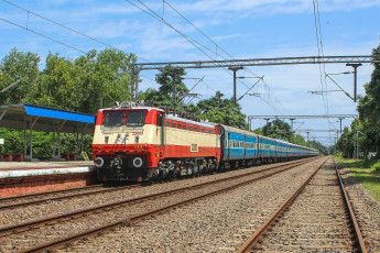 Картинка техника электровозы состав локомотив рельсы