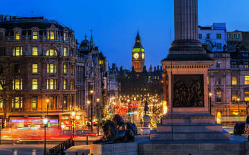 Картинка trafalgar+square +whitehall города лондон+ великобритания trafalgar square whitehall