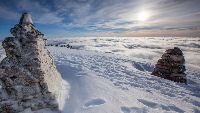 Обои картинки фото природа, зима, снег