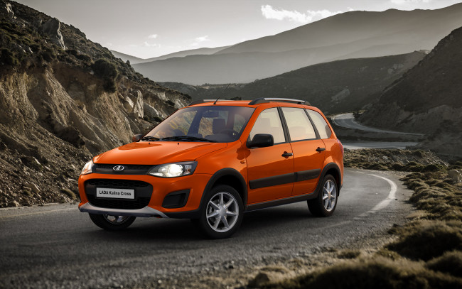 Обои картинки фото лада калина, автомобили, ваз, кросс, калина, лада