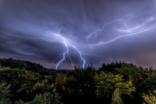 Обои картинки фото природа, молния,  гроза, шторм