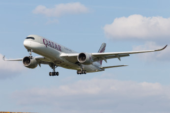 Картинка airbus+a350-900 авиация пассажирские+самолёты авиалайнер