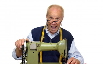 Картинка мужчины -+unsort сантиметр машинка швейная портной