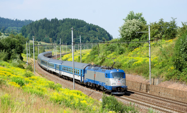 Обои картинки фото техника, электровозы, состав, локомотив