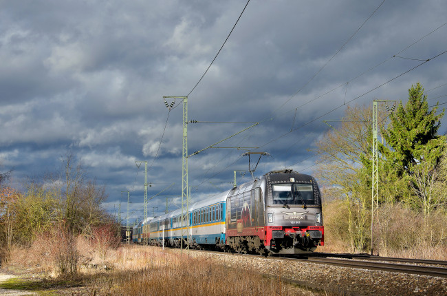 Обои картинки фото техника, поезда, локомотив, состав