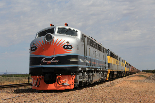 Обои картинки фото техника, поезда, локомотив, состав