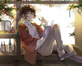 Картинка аниме bungou+stray+dogs бродячие псы литературные гении