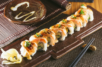 Картинка еда рыба +морепродукты +суши +роллы снедь