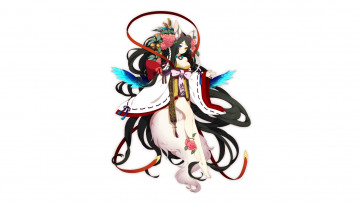 Картинка аниме ангелы +демоны фон взгляд девушка