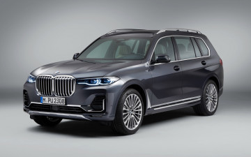 Картинка 2018+bmw+x7 автомобили bmw роскошный автомобиль внедорожник серый немецкие кроссовер