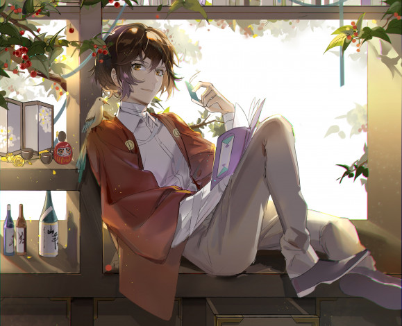 Обои картинки фото аниме, bungou stray dogs, бродячие, псы, литературные, гении