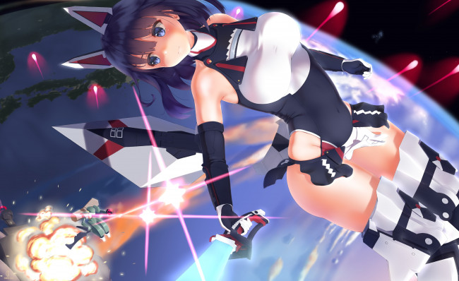 Обои картинки фото аниме, оружие,  техника,  технологии, etsunami, kumita, character, tagme, alice, gear, aegis