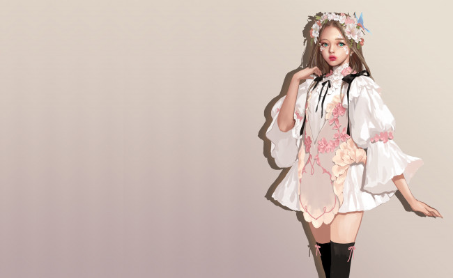 Обои картинки фото рисованное, люди, mam, ba, девочка, арт, аниме