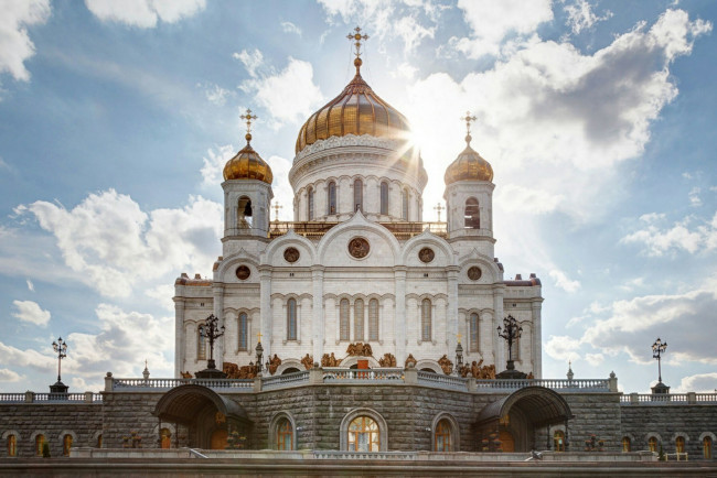 Обои картинки фото храм христа спасителя, города, москва , россия, храм, христа, спасителя, православные, храмы, москва, религия, христианство, купола