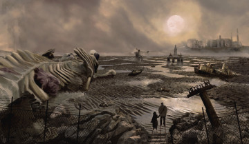 Картинка фэнтези иные+миры +иные+времена люди площадка апокалипсис