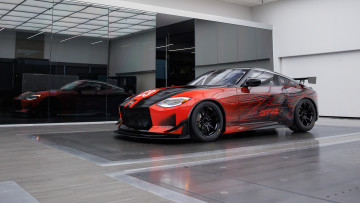 Картинка автомобили nissan datsun z gt4 2023 ниссан красный купе гараж