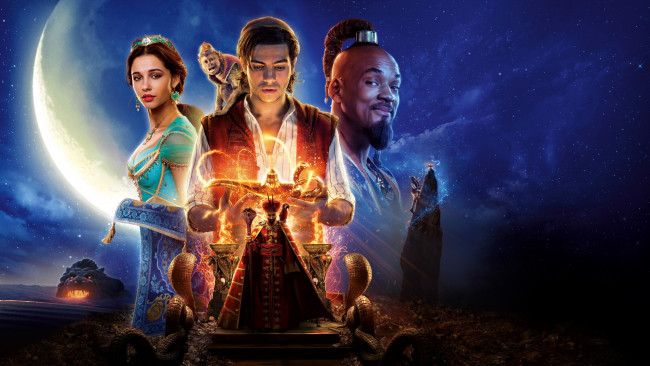Обои картинки фото кино фильмы, aladdin, коллаж