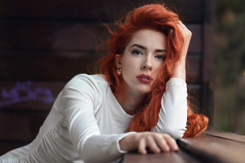 Картинка сексуальная+девушка девушки -+рыжеволосые+и+разноцветные девушка женщина рыжая светлая тёмная сексуальная модель звезда позирует разная обувь верхняя стильная одежда нижнее эротическое бельё трусы лифчик колготки чулки аксессуары макияж и множество элементов на фотографии