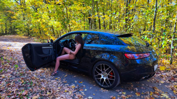 обоя автомобили, -авто с девушками, alfa, romeo