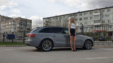 Картинка автомобили -авто+с+девушками audi a4