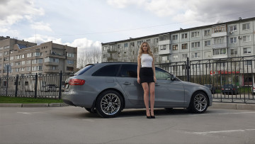 Картинка автомобили -авто+с+девушками audi a4