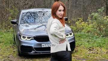 обоя автомобили, -авто с девушками, bmw, 5, series