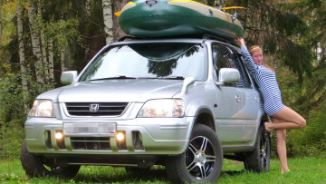 обоя автомобили, -авто с девушками, honda