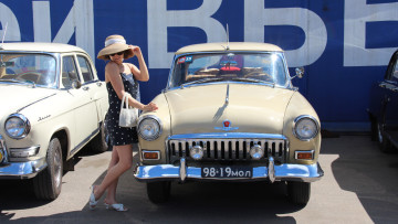 обоя автомобили, -авто с девушками, красивая, девушка