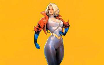 обоя рисованное, комиксы, девушка, костюм, супергероиня
