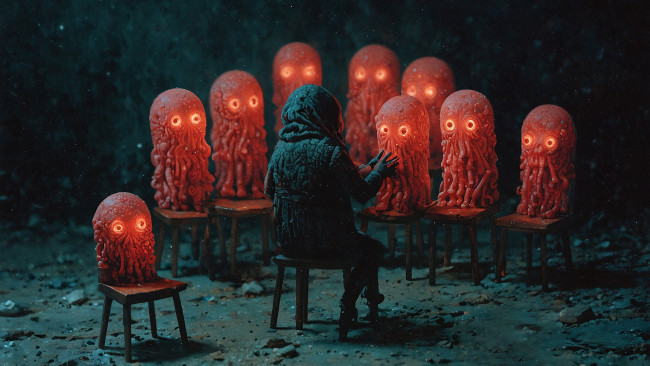 Обои картинки фото 3д графика, существа , creatures, нейросети, графика, нейроарт, ai, art, нейронные, сети, рисунки, нейро, искусство, нейрографика, graphics, neuroart, neural, networks, drawings, neuro, neurography