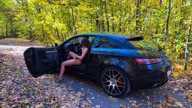 Обои картинки фото автомобили, -авто с девушками, alfa, romeo