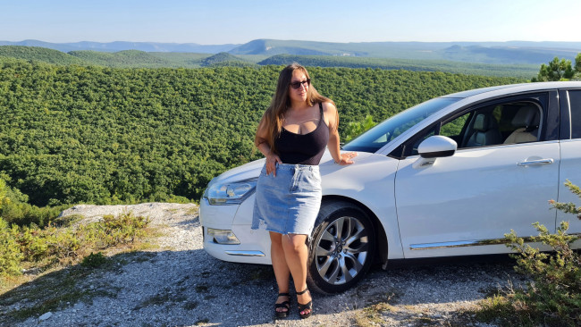 Обои картинки фото автомобили, -авто с девушками, citroen, c5