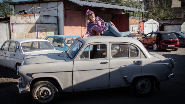 Обои картинки фото автомобили, -авто с девушками, красивая, девушка