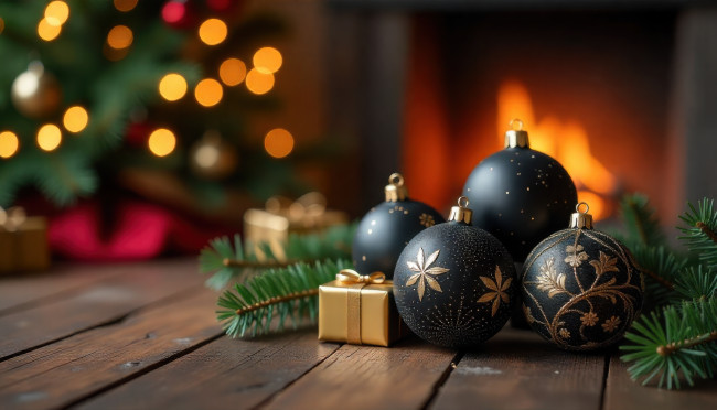 Обои картинки фото праздничные, шары, натюрморт