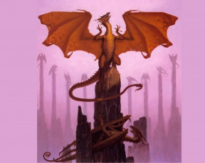 Картинка фэнтези драконы