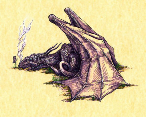 Картинка фэнтези драконы