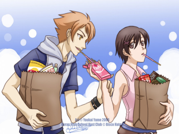 Обои картинки фото аниме, ouran, high, school, host, club