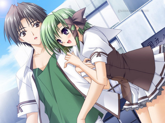 Обои картинки фото аниме, shuffle