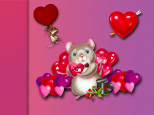 обоя рисованные, животные, мыши, крысы