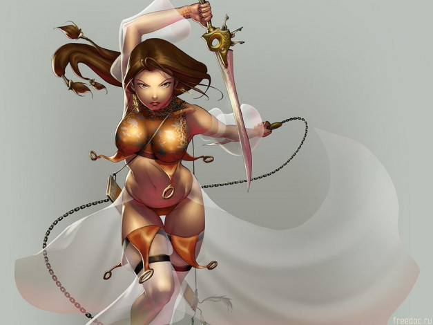 Обои картинки фото аниме, weapon, blood, technology