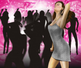 Картинка рисованные люди девушка