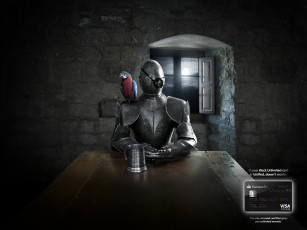 Картинка бренды visa кружка попугай рыцарь