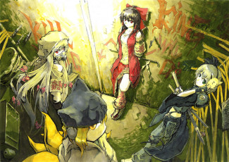 Картинка аниме touhou ран фудзивара но моко Ёму конпаку рейму хакурей